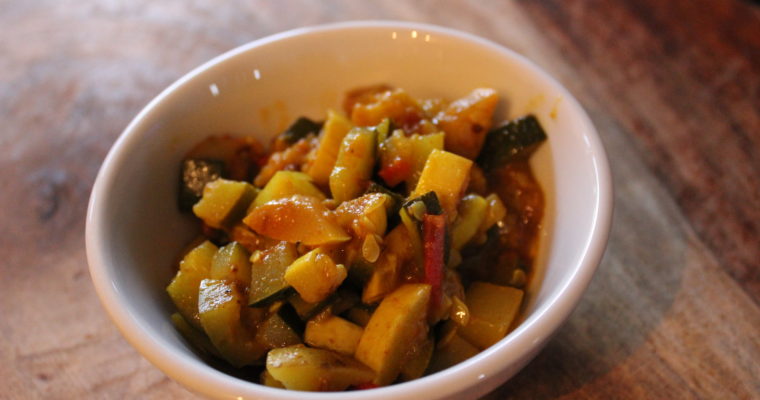 Simple Indian-Spiced Summer Squash