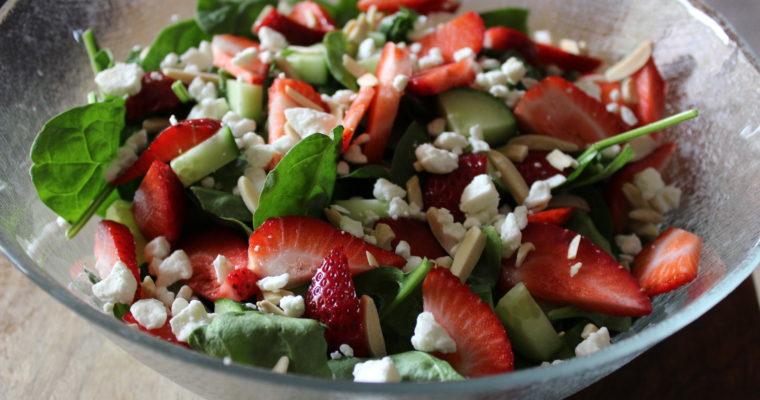 Summer Strawberry Spinach Salad