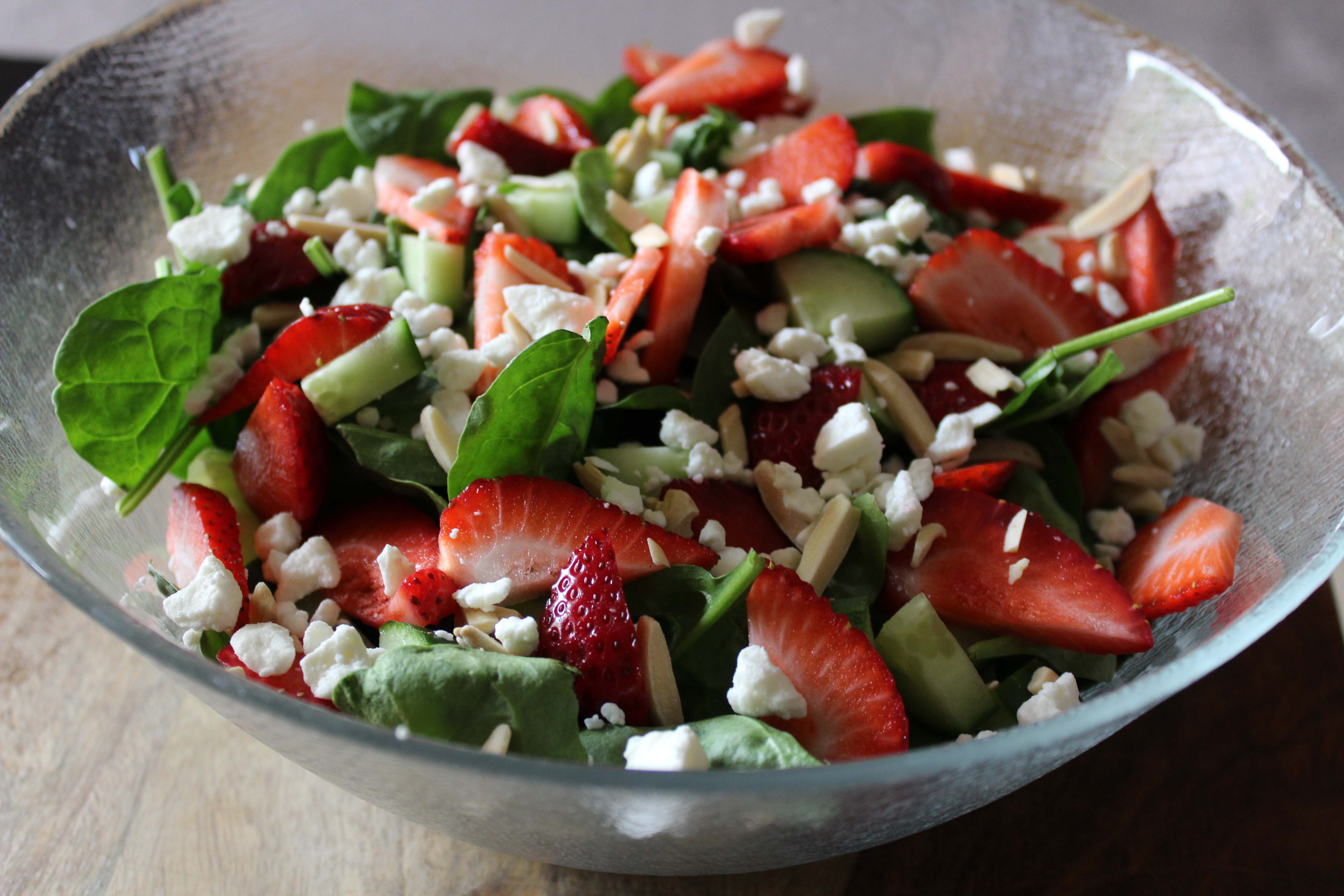 Summer Strawberry Spinach Salad