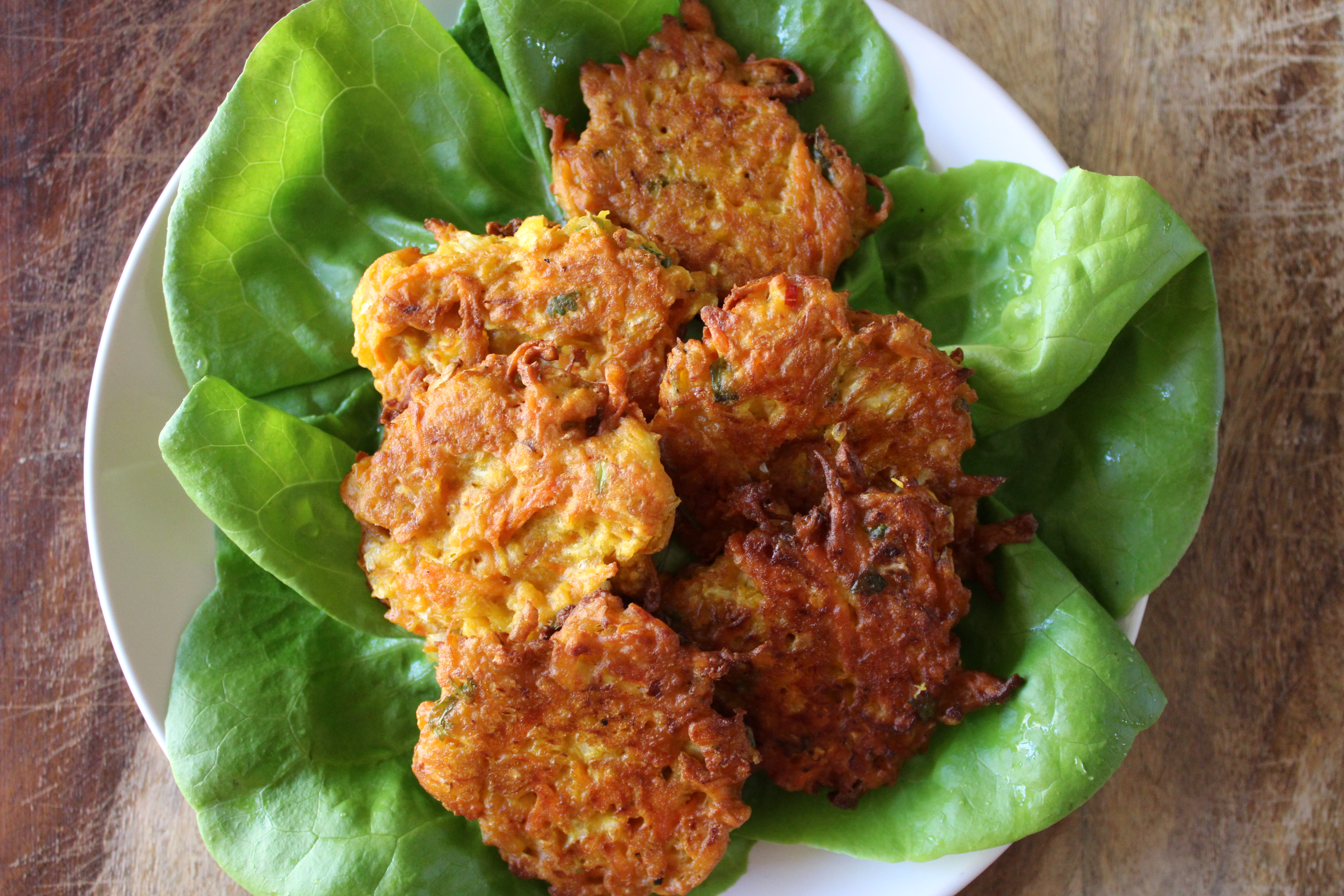 Cabbage Carrot Chickpea Fritters / Pakoras